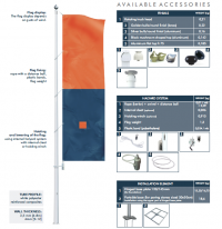 Stožár na vlajku BASIC