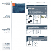 Stožár na vlajku COMFORT